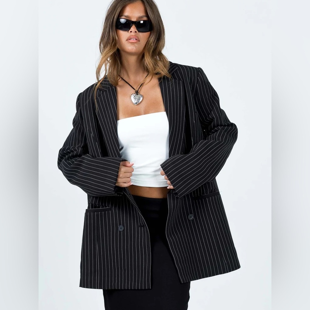 Naomi Pinstripe Blazer
